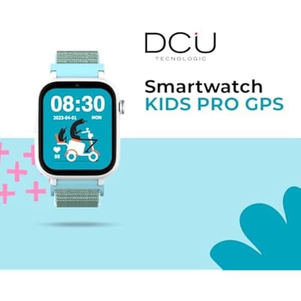 Children's Connected Watch - DCU TECNOLOGIC - GPS - Videosamtal - SOS-knapp - Vattentät IP67