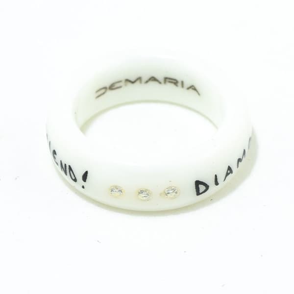 Kvinna ring - Demaria - DM6TMA005-B14 - Silverfärgad - Delikat design - Ädelsten