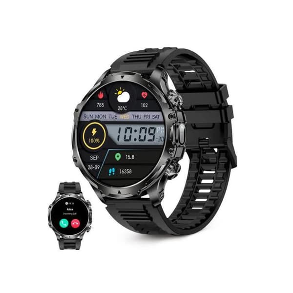 Ksix Venture Black - Smartwatch Xxl 1.85"