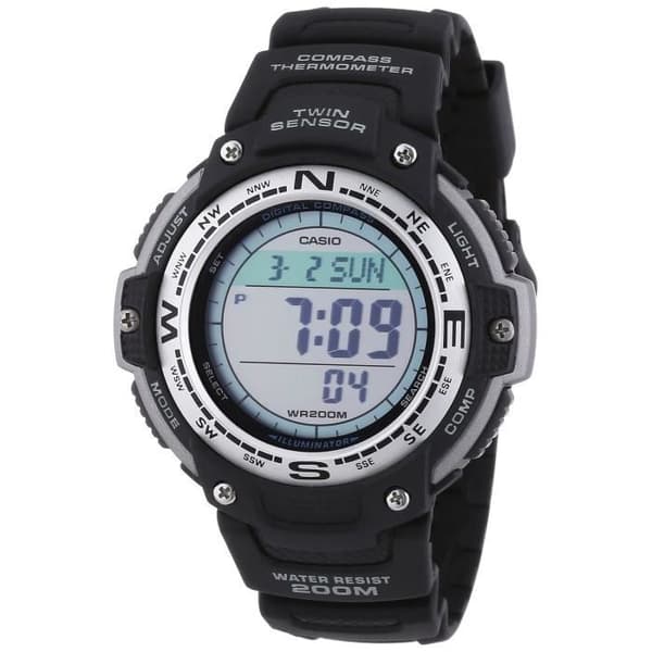 CASIO - SGW-100-1V - Sport - Herrklocka - Quartz Digital - LCD Urtavla - Svart hartsband