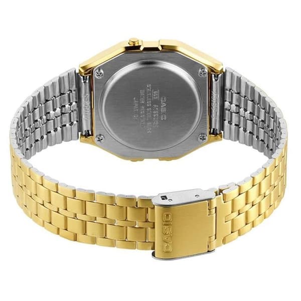 Digital klocka - CASIO - A159WGED-1EF - Rostfritt stål - Guld - Dam