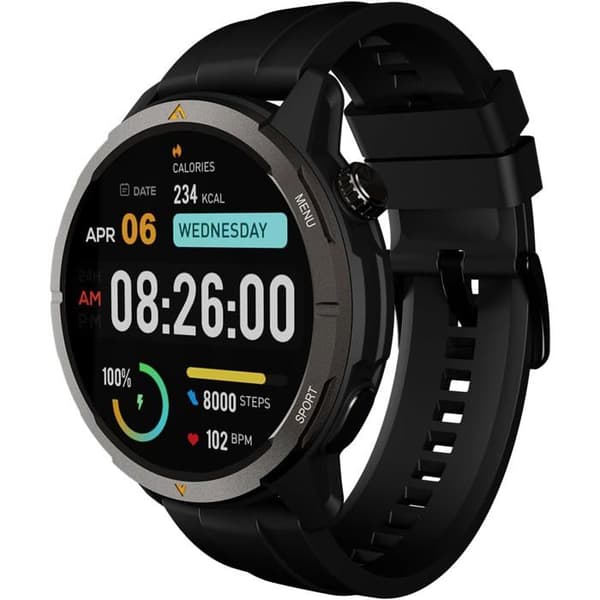 AGM Legion Smartklocka GPS med 1,43 tum AMOLED-skärm, Vattentålig fitnessklocka 5 ATM Android iOS
