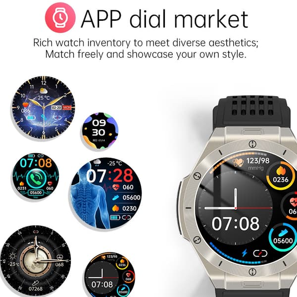 INF Smartwatch: EKG, Sömnhjälp & Bluetooth-samtal