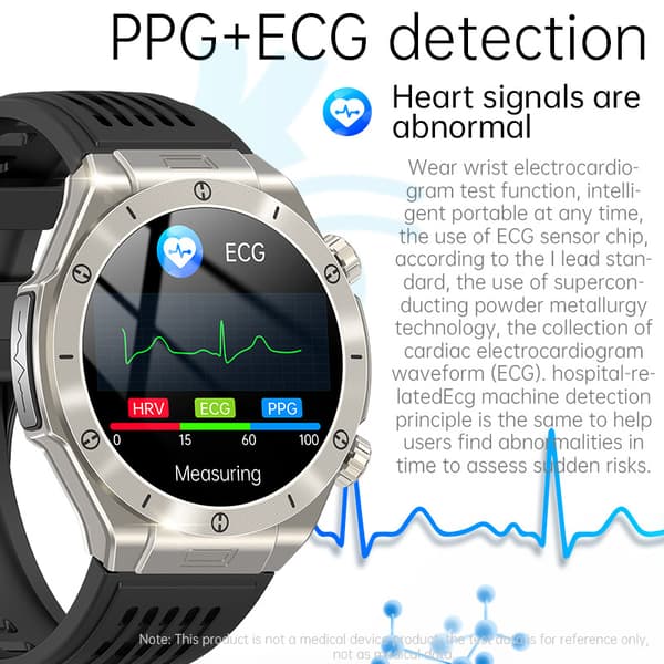 INF Smartwatch: EKG, Sömnhjälp & Bluetooth-samtal