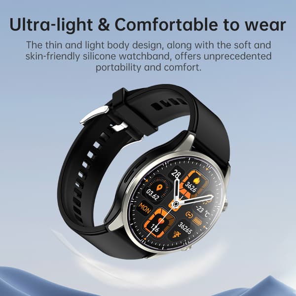 INF GPS Bluetooth Opkald Smartwatch - Sølv
