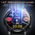 Miniatyrbillede 4 af 11: INF GPS Bluetooth Opkald Smartwatch - Sølv