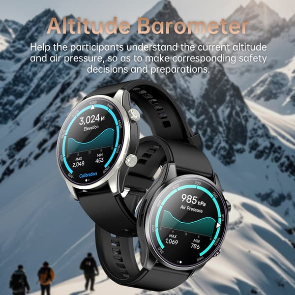INF GPS Bluetooth Opkald Smartwatch - Sølv