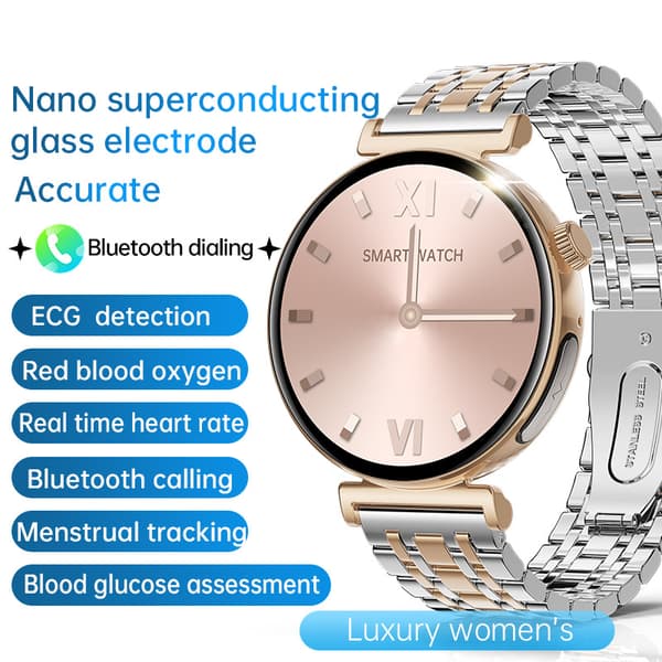 INF Smartwatch för kvinnor: EKG, Bluetooth-samtal & Musik