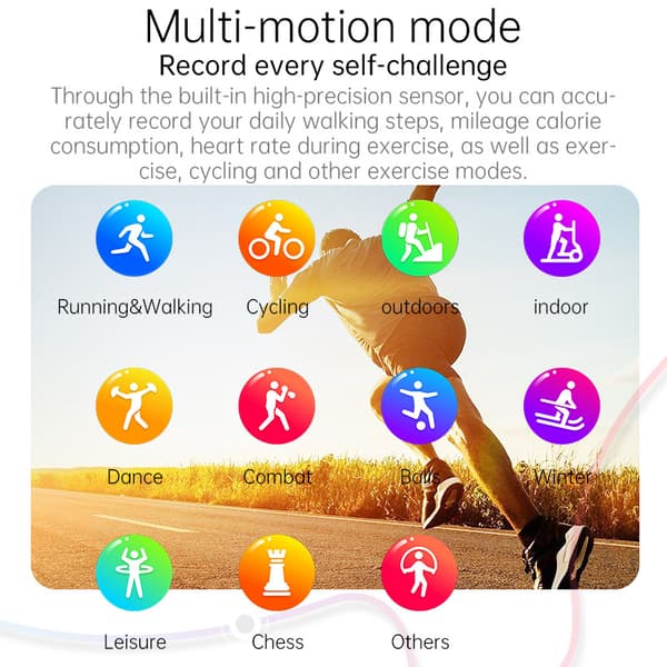 INF Smartwatch för kvinnor: EKG, Bluetooth-samtal & Musik
