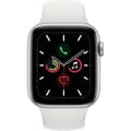 Miniatyrbild 2 av 2: Apple Watch Series 5 GPS 44 mm Silver aluminiumfodral - Vit band - M/L (2019) - Renoverad - Bra skick- REFURBISHED