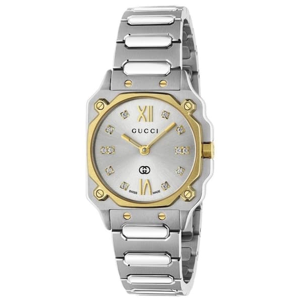 Damklocka Gucci YA166503 Silvrig