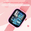 Miniatyrbild 3 av 5: K IKIDO Smartwatch Barn, Smart klocka med SOS, Musik, Videosamtal, GPS, bakgrundsbilder, vattentålig IP67, Rosa