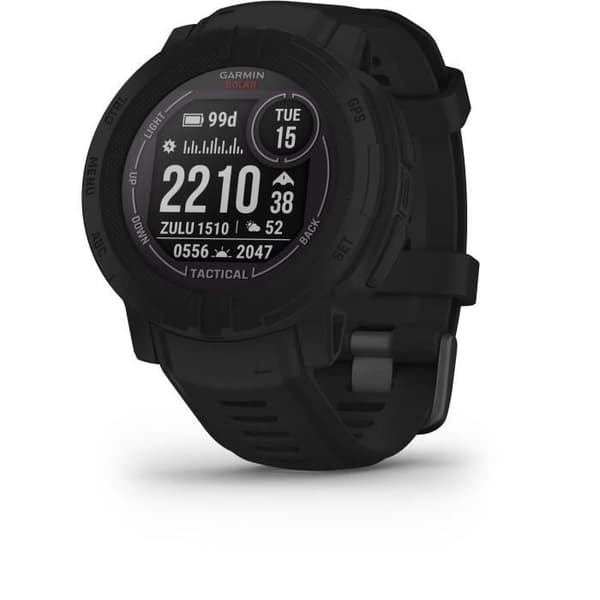 Älykello - GARMIN - Instinct 2 Solar - Taktinen versio - Musta