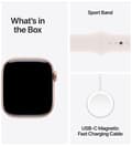 Miniatyrbild 4 av 4: Apple Watch Series 10 GPS 46mm - Rose Gold Aluminium Case with Light Blush Sport Band - M/L