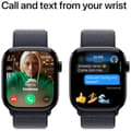 Miniatyrbild 3 av 4: Apple Watch Series 10 GPS + Cellular 46mm - Jet Black Aluminium Case with Ink Sport Loop