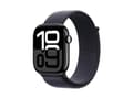 Miniatyrbild 1 av 4: Apple Watch Series 10 GPS + Cellular 46mm - Jet Black Aluminium Case with Ink Sport Loop