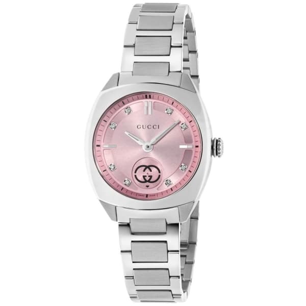 Naisten rannekellot Gucci YA142511 Hopeinen