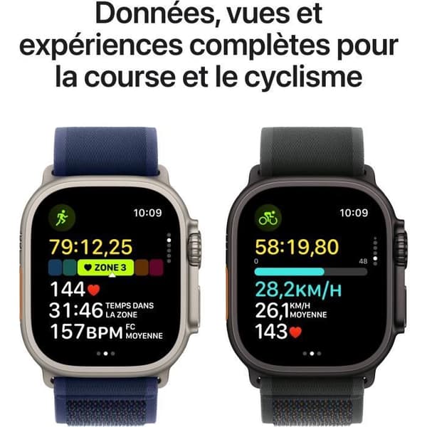 Apple Watch Ultra 2 GPS + Cellular - 49 mm - Urkasse i naturlig titanium - Tan Alpine Loop-rem - Stor