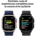 Miniatyrbillede 4 af 6: Apple Watch Ultra 2 GPS + Cellular - 49 mm - Urkasse i naturlig titanium - Tan Alpine Loop-rem - Stor