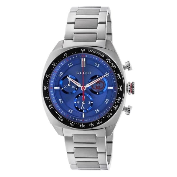 Herrklocka Gucci YA142317 Silvrig