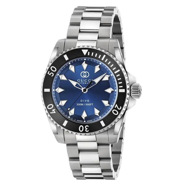 Herrklocka Gucci YA136362 Silvrig