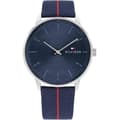 Miniatyrbild 1 av 4: Klocka - Tommy Hilfiger - 1791844 - Analog Quartz - Blå tygrem - 43 mm