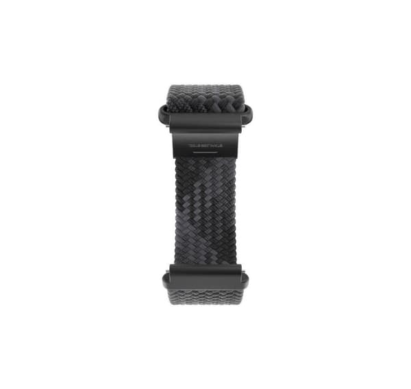 Polar klockarmband 20mm S/L, svart flätat