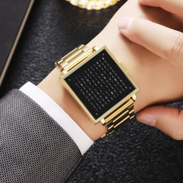 SKMEI Elektronisk Armbandsklocka Digital Klocka Datum Armbandsur - Svart Läder