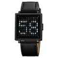 Miniatyrbild 1 av 6: SKMEI Elektronisk Armbandsklocka Digital Klocka Datum Armbandsur - Svart Läder