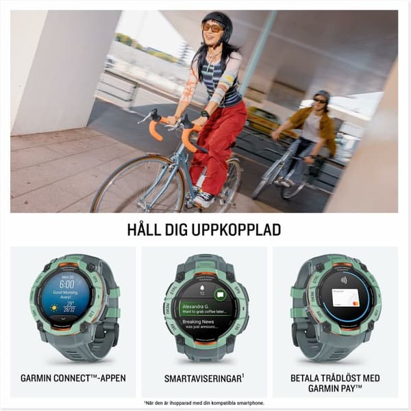 Miesten rannekellot GARMIN 010-03020-01 Musta Vihreä