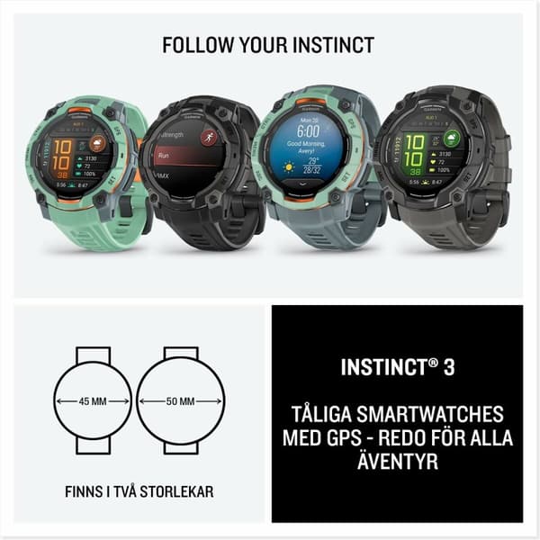 Miesten rannekellot GARMIN 010-03020-01 Musta Vihreä