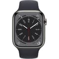 Miniatyrbild 2 av 2: Apple Watch Series 8 GPS + Cellular - 45mm - Grafit rostfritt stål - Mid armband (2022) - Refurbished - Utmärkt- REFURBISHED