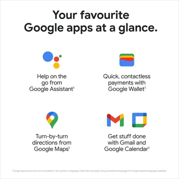 Smartklocka Google Grå Silvrig 1,2" 1,6"