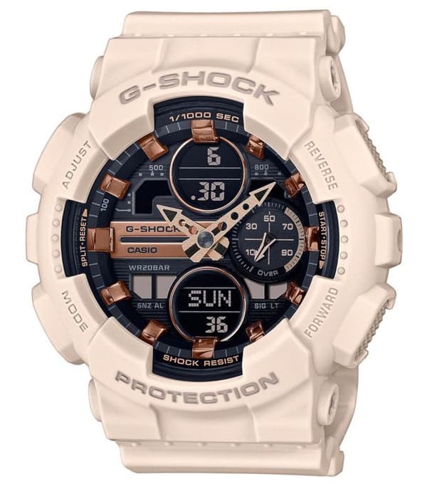 Klocka - CASIO - G-Shock Classic Dam Vit - Chrono 1/1000-del av s. - 5 larm - Vattentålig 20 bar