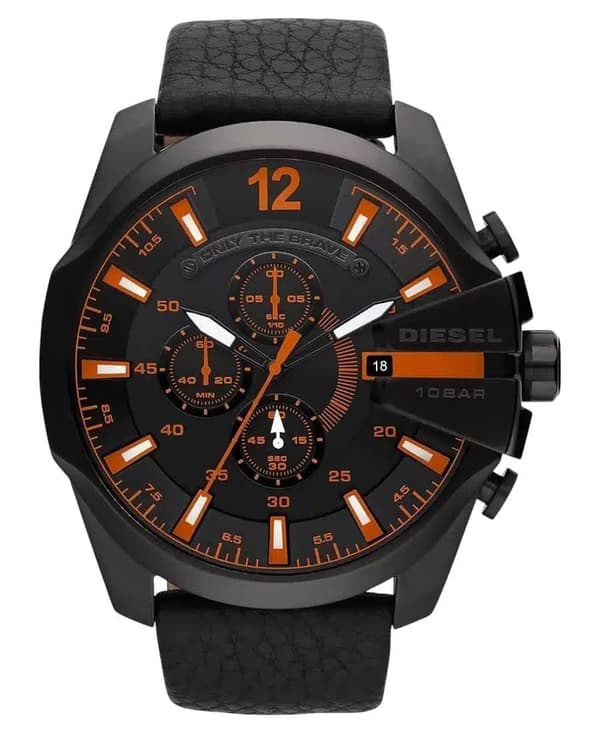 Diesel DZ4291 Herrklocka Chronograph 52mm Svart Läder