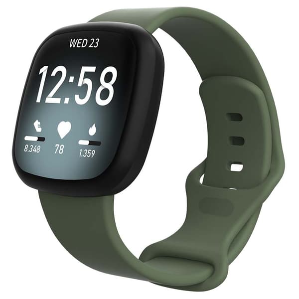 FITBIT Versa 3 Soft Gold Aluminum/Olive FB511GLOL