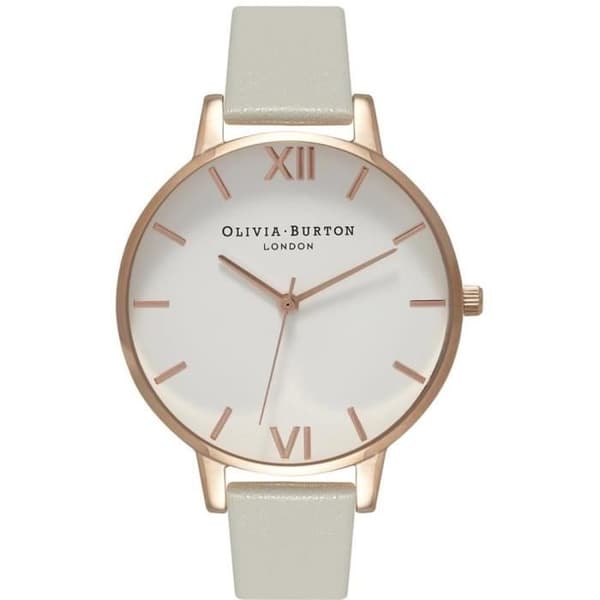 Olivia Burton Analoog kwartshorloge met roségoudkleurige roestvrijstalen armband voor dames - OB16GD33