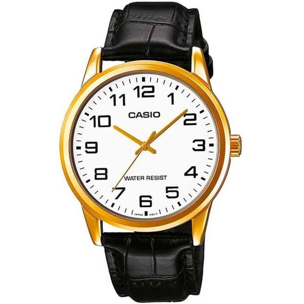 Klocka - Casio - MTP-V001GL-7B - Läder - 42 mm - Analogisk