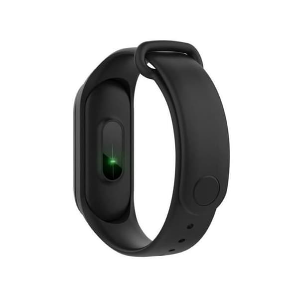 Intelligent Smart Watch Fitband med Aktivitets- och Hjärtatsfrekvens Tracker Svart
