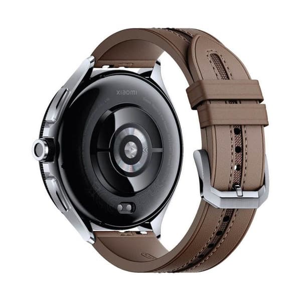 Xiaomi Watch 2 Pro LTE stålsilver med brunt läderband