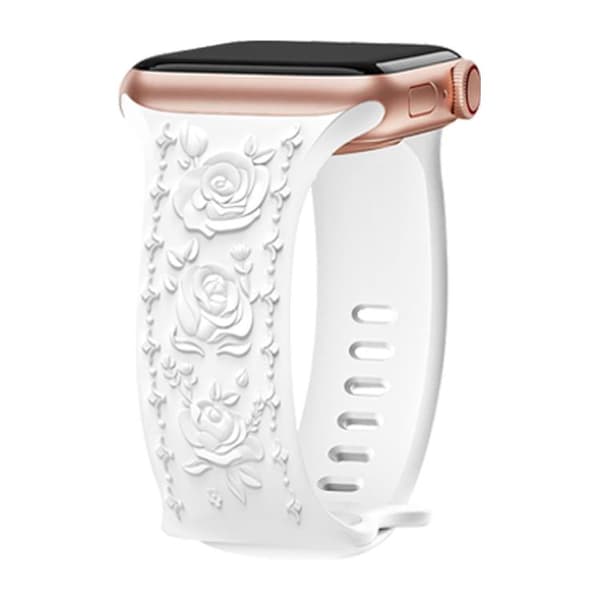 Silikonarmband till Apple Watch 46mm / 49mm / 45mm / 44mm - Vit