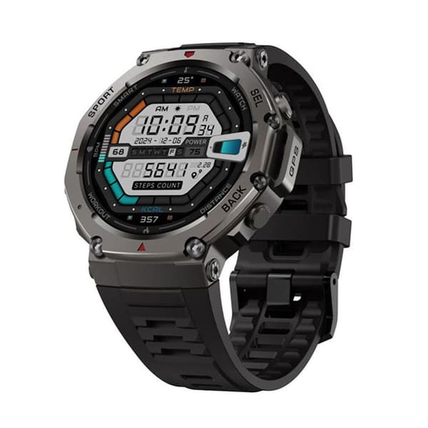 Smartwatch Ascension Sport med GPS AMOLED-skärm Vattentålig Svart