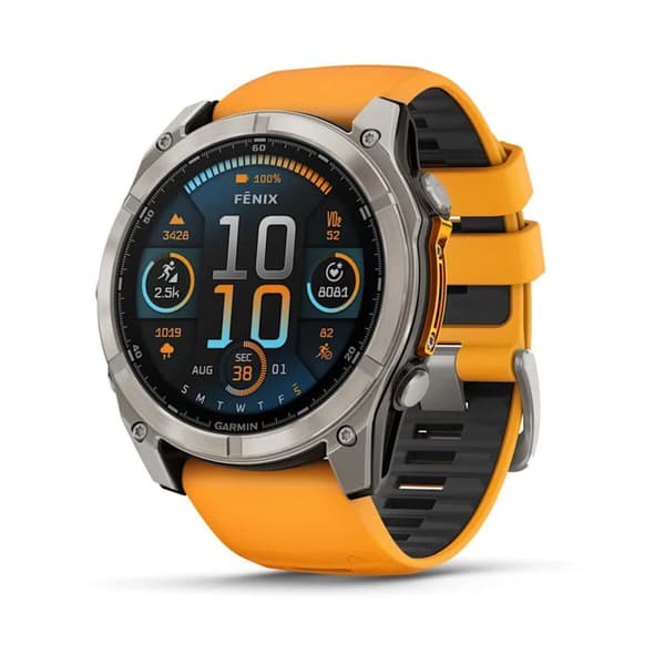Smartwatch GARMIN 010-02905-11 Sort Orange Titanium 1,4" 51 mm Ø 50 mm