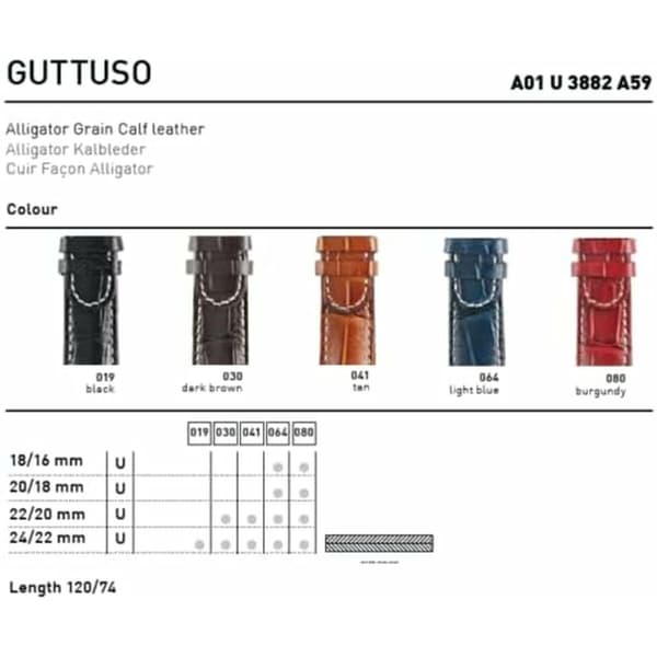 Klockarmband Morellato A01U3882A59041CR24 24 mm Brun