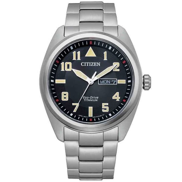 CITIZEN Herrklocka - Eco-Drive Analog - Silver Titanium Armband BM8560-88E