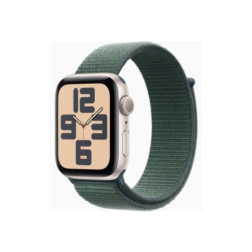 Apple Watch SE (GPS) 2a generation - stjärnljusaluminium - smart klocka med sportögla - sjögrön - 32 GB