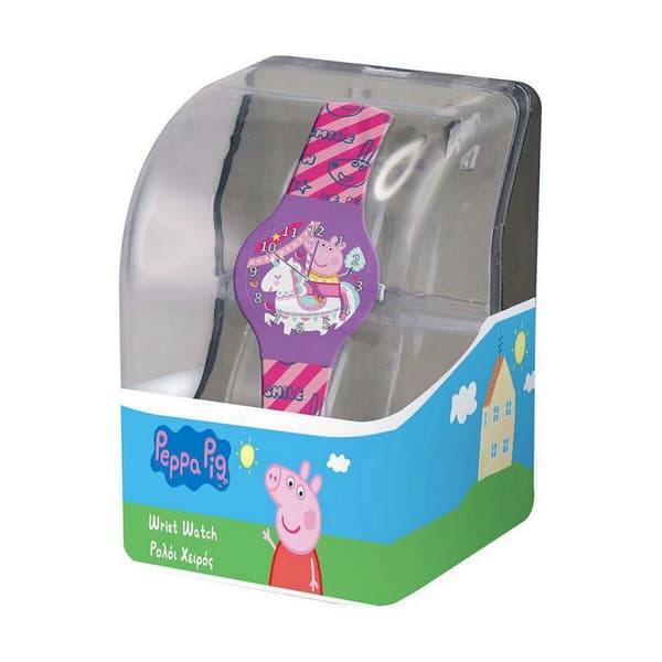Ur til små børn Peppa Pig 482608 - PLASTIC BOX (Ø 32 mm)