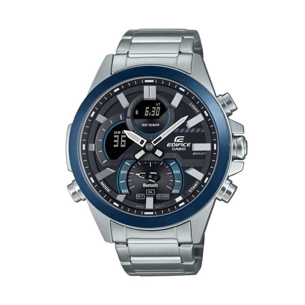 Herrklocka Casio ECB-30DB-1A9EF Svart Silvrig
