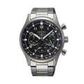 Pikkukuva 1 / 3: Miesten rannekellot Seiko SSB447P1 Musta Hopeinen