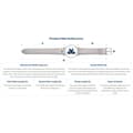 Pikkukuva 2 / 2: Kellon ranneke Morellato A01X2269480061CR22 22 mm Sininen